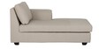 Andres Fabric LHS Sectional Sofa (2 + Lounger) In Beige Colour