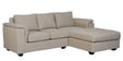 Andres Fabric LHS Sectional Sofa (2 + Lounger) In Beige Colour