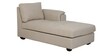 Andres Fabric LHS Sectional Sofa (2 + Lounger) In Beige Colour