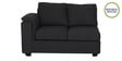 Andres Fabric LHS Sectional Sofa (2 + Lounger) In Charcoal Grey Colour