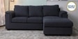 Andres Fabric LHS Sectional Sofa (2 + Lounger) In Charcoal Grey Colour
