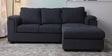 Andres Fabric LHS Sectional Sofa (2 + Lounger) In Charcoal Grey Colour