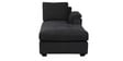 Andres Fabric LHS Sectional Sofa (2 + Lounger) In Charcoal Grey Colour