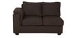 Andres Fabric LHS Sectional Sofa (2 + Lounger) In Chestnut Brown Colour