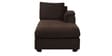Andres Fabric LHS Sectional Sofa (2 + Lounger) In Chestnut Brown Colour