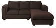 Andres Fabric LHS Sectional Sofa (2 + Lounger) In Chestnut Brown Colour