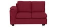 Andres Fabric LHS Sectional Sofa (2 + Lounger) In Garnet Red Colour