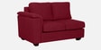 Andres Fabric LHS Sectional Sofa (2 + Lounger) In Garnet Red Colour
