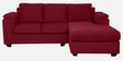 Andres Fabric LHS Sectional Sofa (2 + Lounger) In Garnet Red Colour