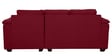 Andres Fabric LHS Sectional Sofa (2 + Lounger) In Garnet Red Colour