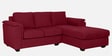 Andres Fabric LHS Sectional Sofa (2 + Lounger) In Garnet Red Colour