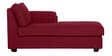 Andres Fabric LHS Sectional Sofa (2 + Lounger) In Garnet Red Colour