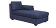 Andres Fabric LHS Sectional Sofa (2 + Lounger) In Navy Blue Colour