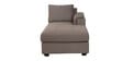 Andres Fabric LHS Sectional Sofa (2 + Lounger) In Sandy Brown Colour