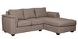 Andres Fabric LHS Sectional Sofa (2 + Lounger) In Sandy Brown Colour
