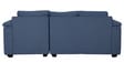 Andres Fabric LHS Sectional Sofa (2 + Lounger) With Lounger In Denim Blue Colour