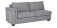 Andres Fabric LHS Sectional Sofa (3 + Lounger) In Ash Grey Colour