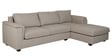 Andres Fabric LHS Sectional Sofa (3 + Lounger) In Beige Colour