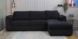 Andres Fabric LHS Sectional Sofa (3 + Lounger) In Charcoal Grey Colour