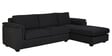 Andres Fabric LHS Sectional Sofa (3 + Lounger) In Charcoal Grey Colour