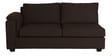 Andres Fabric LHS Sectional Sofa (3 + Lounger) In Chestnut Brown Colour