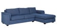 Andres Fabric LHS Sectional Sofa (3 + Lounger) In Denim Blue Colour
