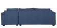 Andres Fabric LHS Sectional Sofa (3 + Lounger) In Denim Blue Colour