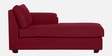 Andres Fabric LHS Sectional Sofa (3 + Lounger) In Garnet Red Colour