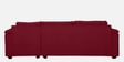 Andres Fabric LHS Sectional Sofa (3 + Lounger) In Garnet Red Colour