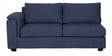 Andres Fabric LHS Sectional Sofa (3 + Lounger) In Navy Blue Colour