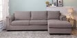 Andres Fabric LHS Sectional Sofa (3 + Lounger) In Sandy Brown Colour