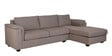 Andres Fabric LHS Sectional Sofa (3 + Lounger) In Sandy Brown Colour