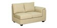 Andres Fabric RHS Sectional Sofa (2 + Lounger) in Beige Colour