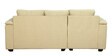 Andres Fabric RHS Sectional Sofa (2 + Lounger) in Beige Colour