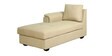 Andres Fabric RHS Sectional Sofa (2 + Lounger) in Beige Colour
