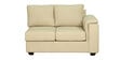 Andres Fabric RHS Sectional Sofa (2 + Lounger) in Beige Colour