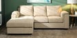 Andres Fabric RHS Sectional Sofa (2 + Lounger) in Beige Colour