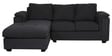 Andres Fabric RHS Sectional Sofa (2 + Lounger) in Charcoal Grey Colour
