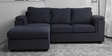 Andres Fabric RHS Sectional Sofa (2 + Lounger) in Charcoal Grey Colour