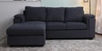 Andres Fabric RHS Sectional Sofa (2 + Lounger) in Charcoal Grey Colour