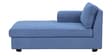 Andres Fabric RHS Sectional Sofa (2 + Lounger) in Denim Blue Colour