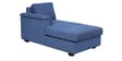 Andres Fabric RHS Sectional Sofa (2 + Lounger) in Denim Blue Colour
