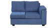 Andres Fabric RHS Sectional Sofa (2 + Lounger) in Denim Blue Colour