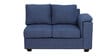 Andres Fabric RHS Sectional Sofa (2 + Lounger) in Navy Blue Colour