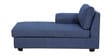 Andres Fabric RHS Sectional Sofa (2 + Lounger) in Navy Blue Colour