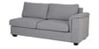 Andres Fabric RHS Sectional Sofa (3 + Lounger) in Ash Grey Colour