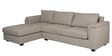 Andres Fabric RHS Sectional Sofa (3 + Lounger) in Beige Colour