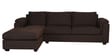 Andres Fabric RHS Sectional Sofa (3 + Lounger) in Chestnut Brown Colour