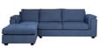Andres Fabric RHS Sectional Sofa (3 + Lounger) in Denim Blue Colour