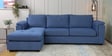 Andres Fabric RHS Sectional Sofa (3 + Lounger) in Denim Blue Colour